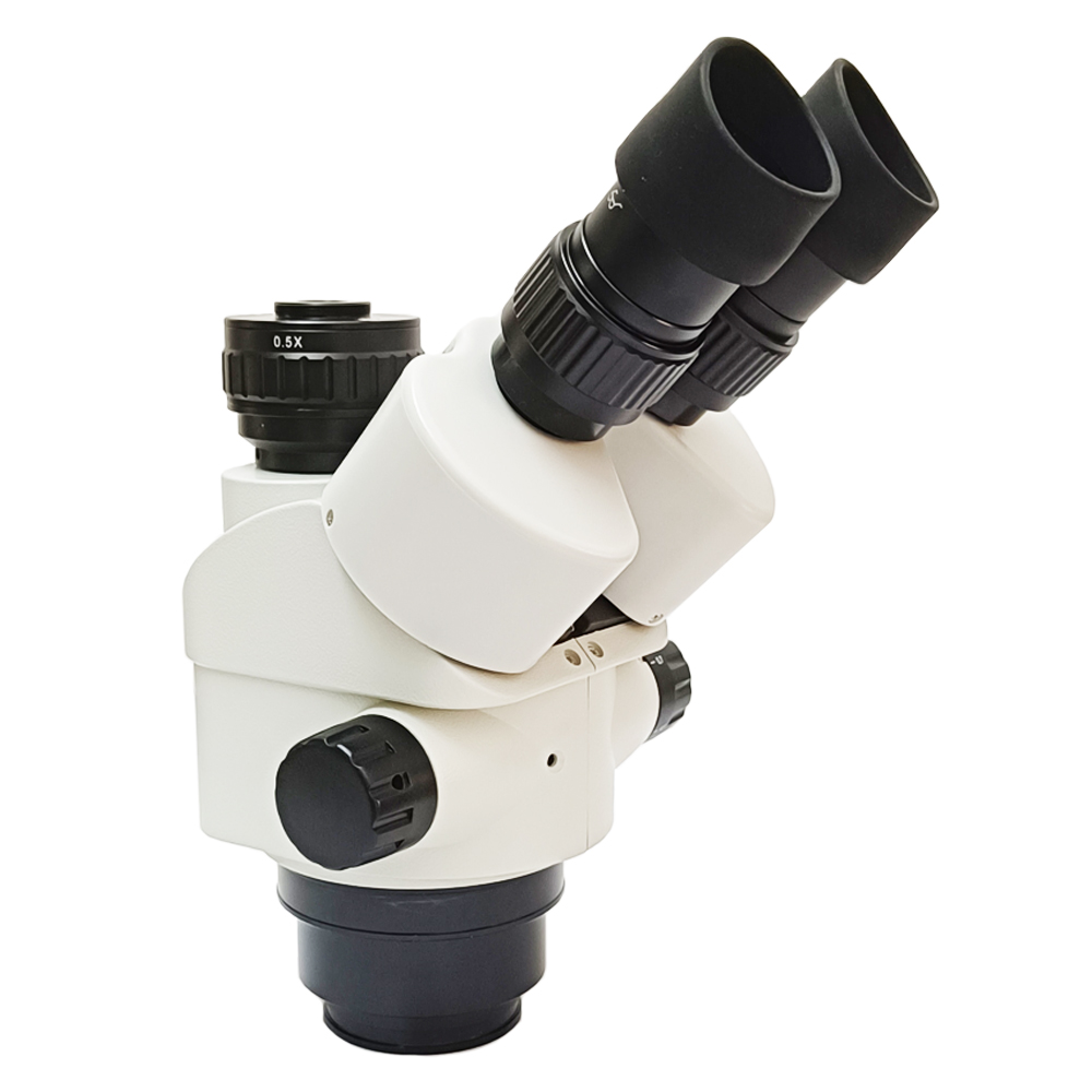 Trinocular Stereo Microscope 7X-45X - 7X-45X Professioneller Trinokular-Mikroskopkopf aus Kunststoff mit