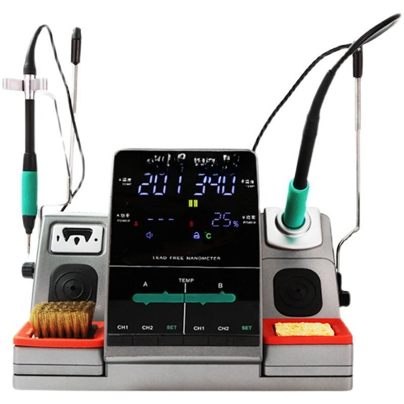 C115 Nano Soldering Iron Station - Nano-Schweißtisch mit C210 Lötspitze, C115 Doppelstation-Elektrolötkolben,