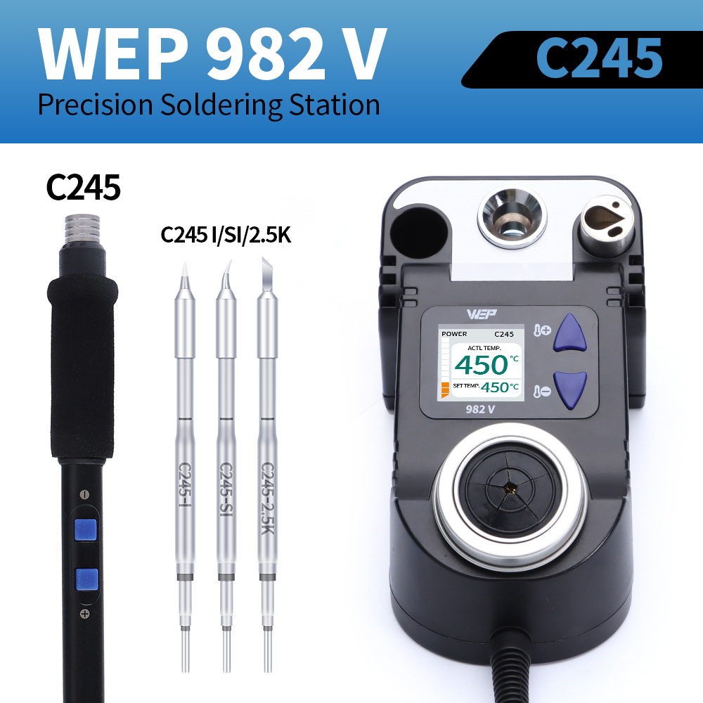 C210 Precision Soldering Station - WEP Präzisions-Lötstation-Set C210 C245 Digitale Lötstation