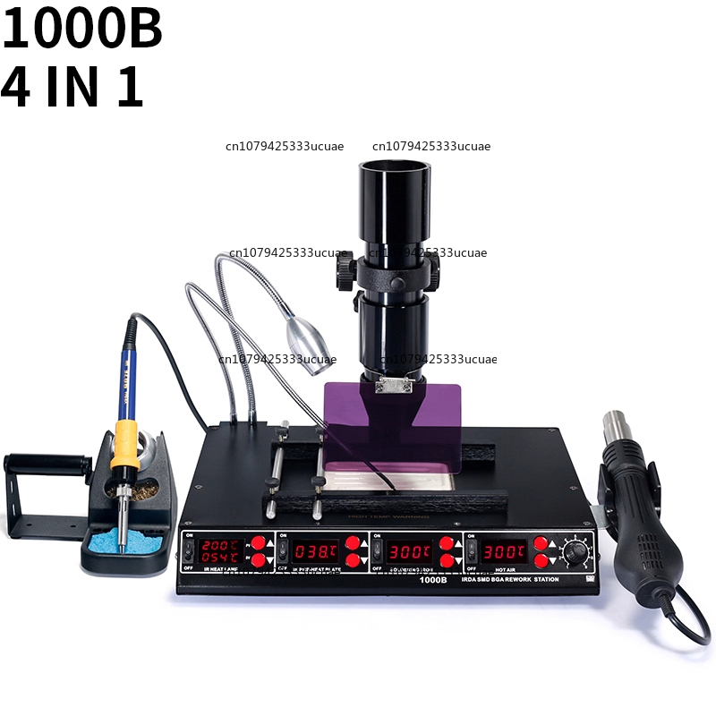 Infrared Bga Rework Station - 1000B/1000A Infrarot-Multifunktionsstation. Entlöten, Heißluftpistole, Lötkolben, BGA