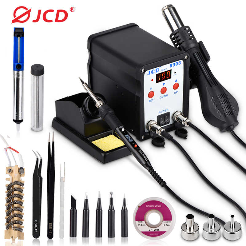 2 In 1 Soldering Rework Station 750W - Jcd löt station 2 in 1