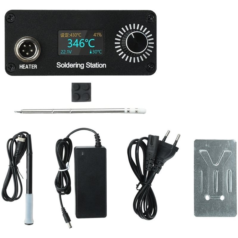 T12 Soldering Station Oled - B23B T12 Tragbare Mini-Digital-Lötstation für Heimreparaturen,