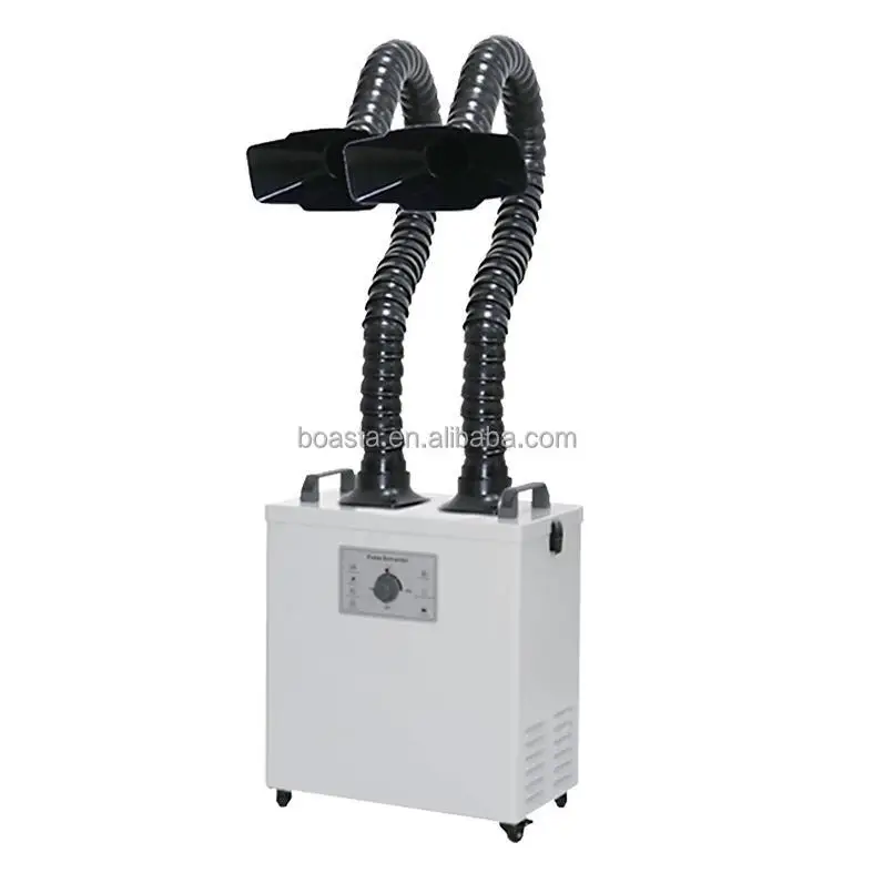 Fume Extractor Soldering Dual Arm - Boasta Rauch-Luftreiniger mit Doppelarm-Rauchabsaugung und Dreifachfilterung