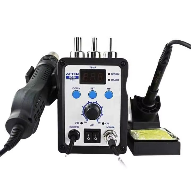 2 In 1 Soldering Rework Station 750W - ATTEN AT8586 2-in-1 750W bleifreie Heißluft-Lötstation