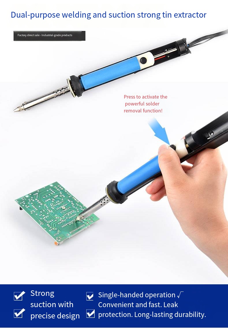 Desoldering Pump Electric Vacuum Station - AC 110V/220V Elektrischer Lötzangen-Entlötkolben 30W PCB-Lötzangen-Entlötpumpe