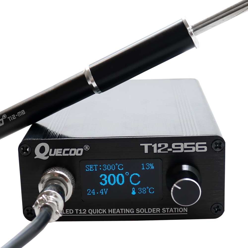 T12 Soldering Station Oled - QUECOO T12-956 Löten Digital Station Elektronische