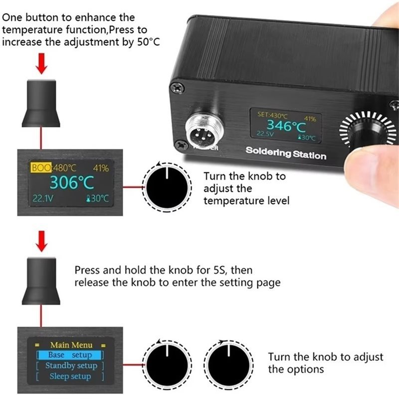 【A56X】T12 Tragbare Mini-Digita – T12 Soldering Station Oled Bewertung und Preis