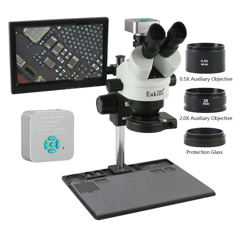 7X 45X Zoom Industrielle Simul – Simul-Focal Industrial Microscope 4K Hdmi Bewertung und Preis