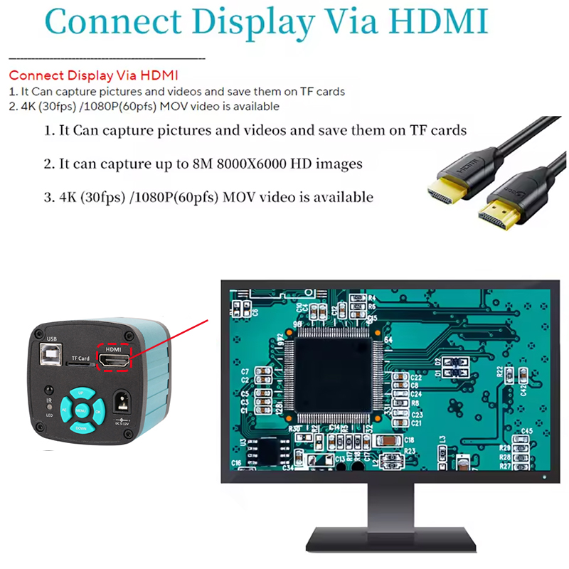 4K Professionelles elektronisc – 4K Microscope Camera Sony Sensor Bewertung und Preis