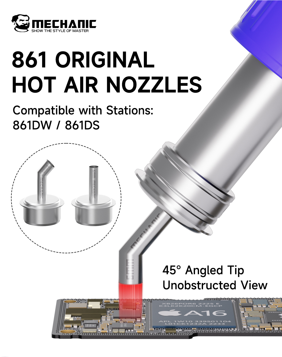 Mechanic 861 Heißluftdüsen-Set – Hot Air Rework Station 861Dw Bewertung und Preis