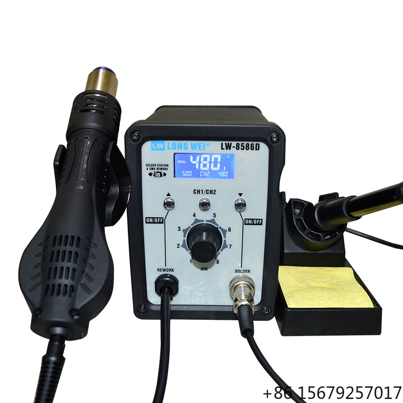 LW-8586D 2-in-1 750W Heißluftp – 2 In 1 Soldering Rework Station 750W Bewertung und Preis