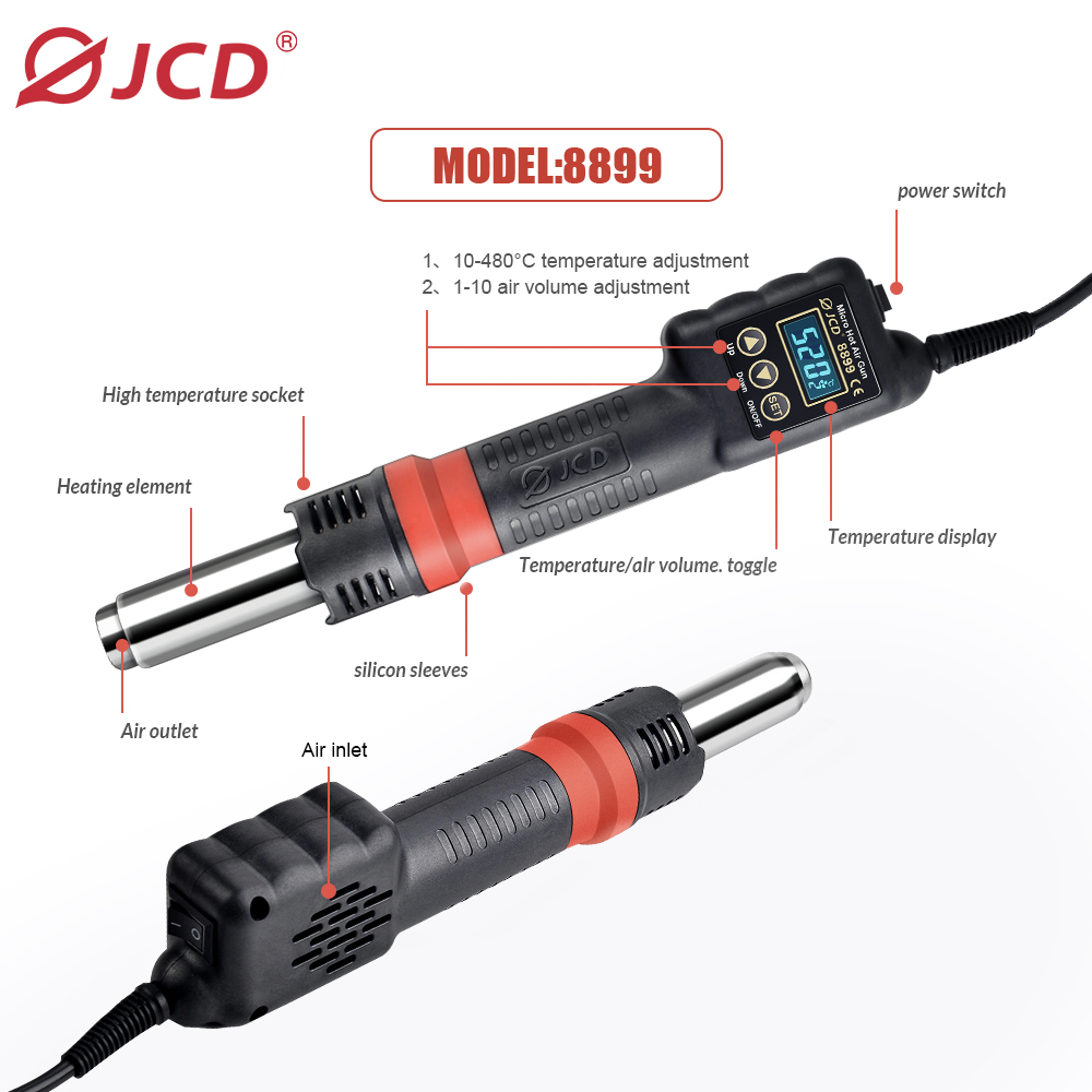 JCD 8899 2 in 1 Lötstation 750 – 2 In 1 Soldering Rework Station 750W Bewertung und Preis