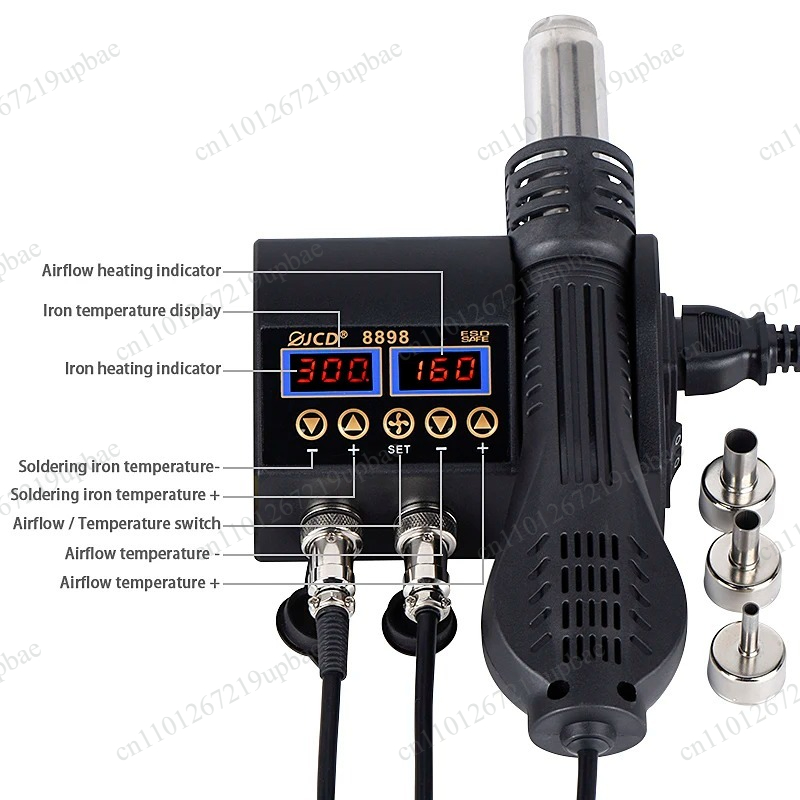 8898 2-in-1 750W LCD Digital-L – 2 In 1 Soldering Rework Station 750W Bewertung und Preis