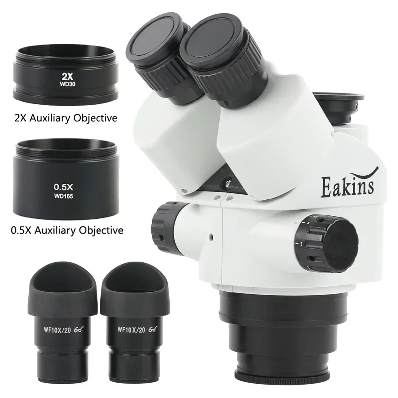 Schwarz 3,5X 90X 7X-45X Simul- – Trinocular Stereo Microscope 7X-45X Bewertung und Preis