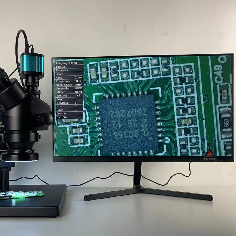 Simul-Brenn 7X-45X Kontinuierl – Trinocular Stereo Microscope 7X-45X Bewertung und Preis