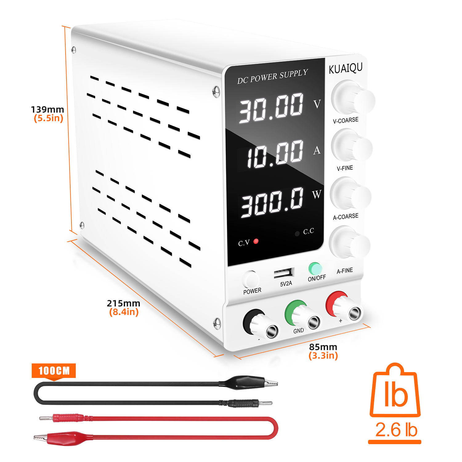 KUAIQU Labor Gleichspannungsne – High Precision Dc Power Supply 30V 10A Bewertung und Preis