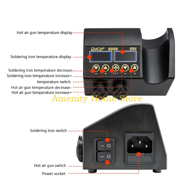 F26C 2 In 1 Lötkolben Heißluft – 2 In 1 Soldering Rework Station 750W Bewertung und Preis