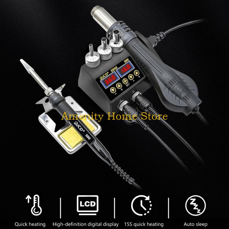 F26C 2 In 1 Lötkolben Heißluft – 2 In 1 Soldering Rework Station 750W Bewertung und Preis